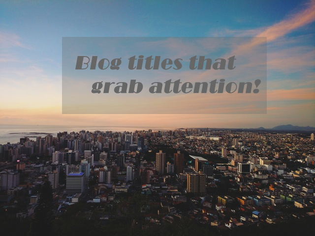blog titles